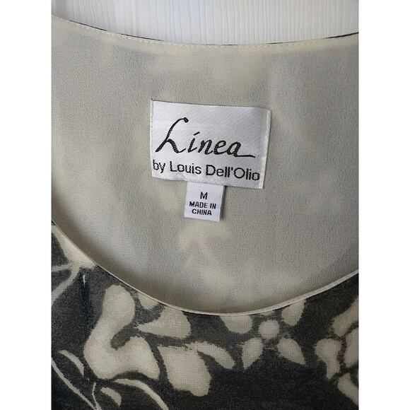 Linea Women's M Babydoll Blouse Semi Sheer Oversized Flare Sleeve - Picture 3 of 10